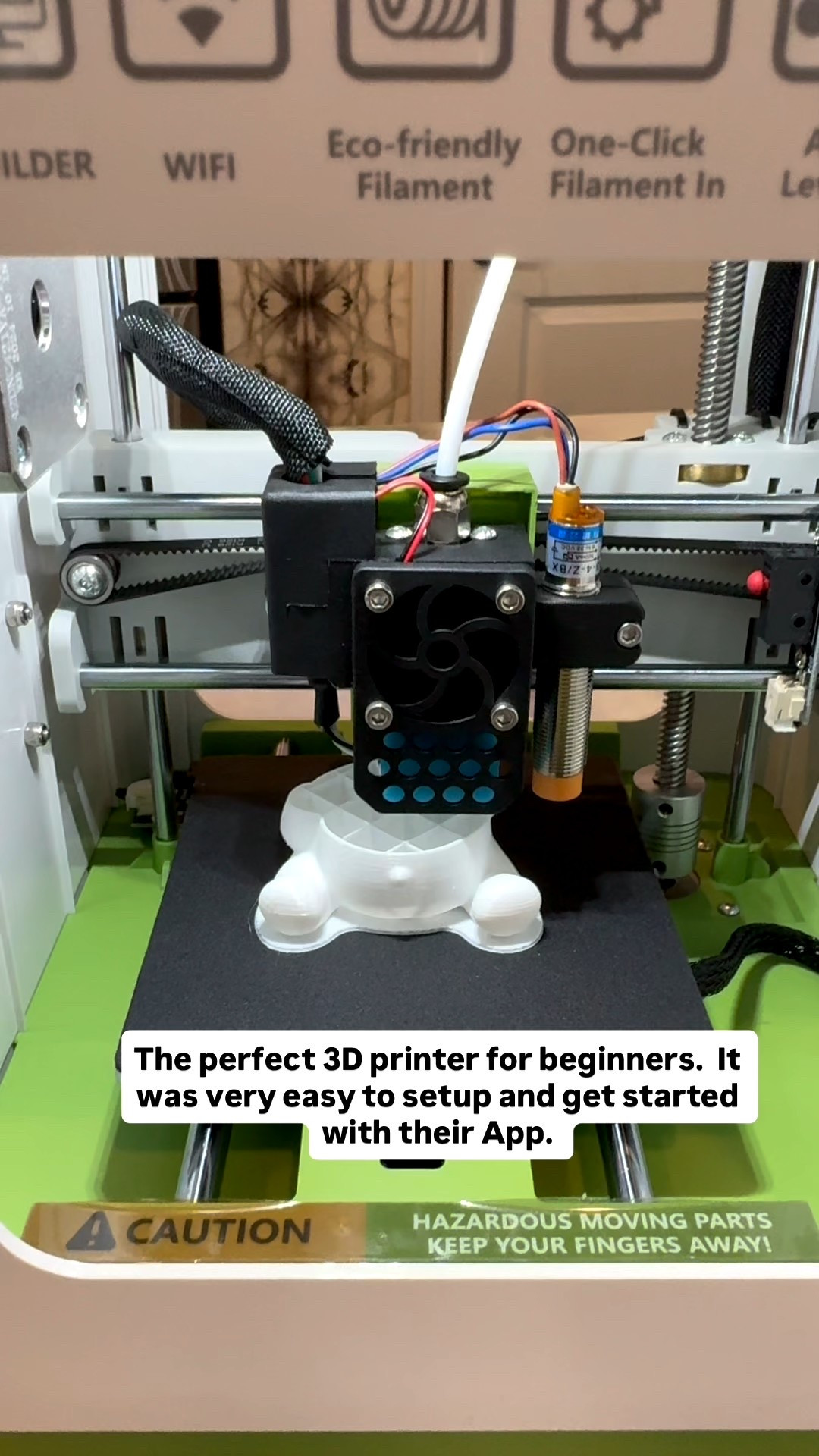 I have zero experience with 3D printers and this was very easy to setup.  It came put together, you just have to add the color thread and connect it to WiFi.  

#LTKKids #LTKGiftGuide #LTKHoliday