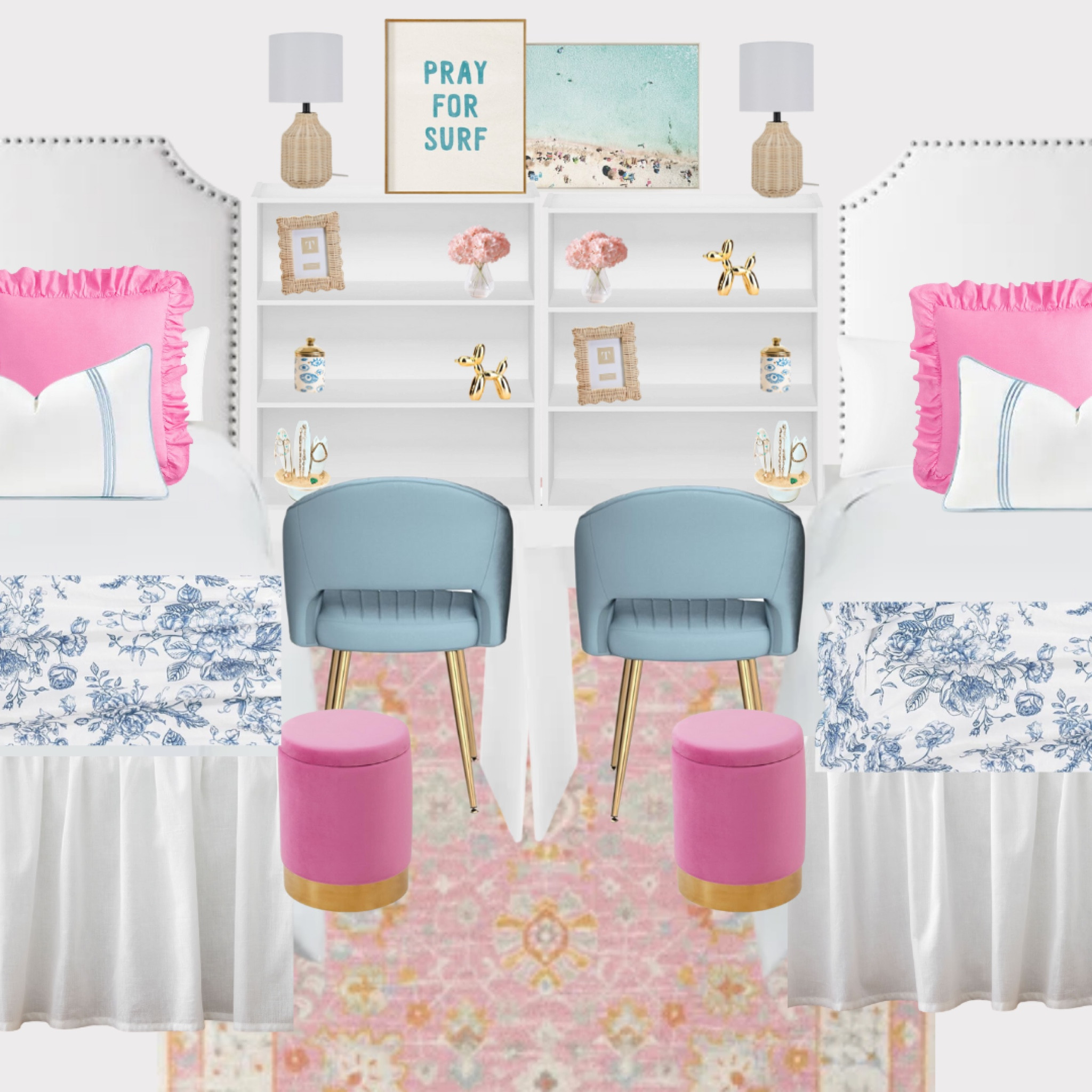 Coastal Dorm Room 