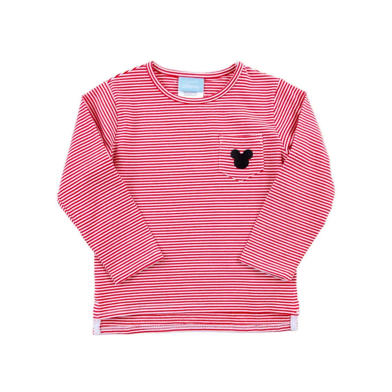 Mouse Ears Red Stripe Pocket Shirt | Classic Whimsy