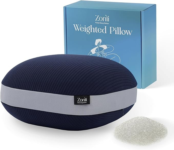 ZonLi Weighted Pillow for Adults 6.5lbs, Washable Hug Pillow Get Better Sleep, Detachable Sensory... | Amazon (US)
