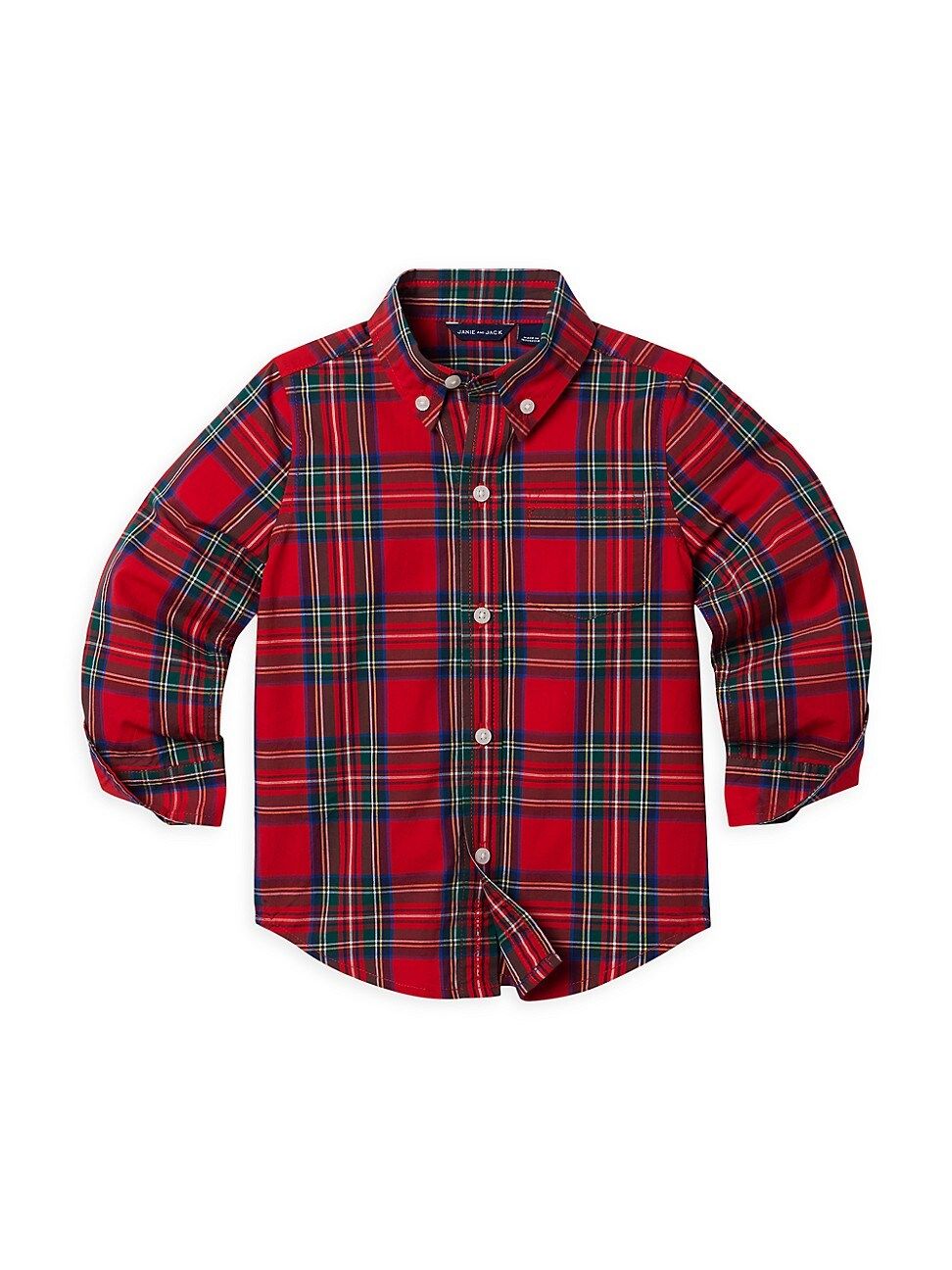 Little Boy's & Boy's Tartan Plaid Button-Up Shirt - Red - Size 16 | Saks Fifth Avenue