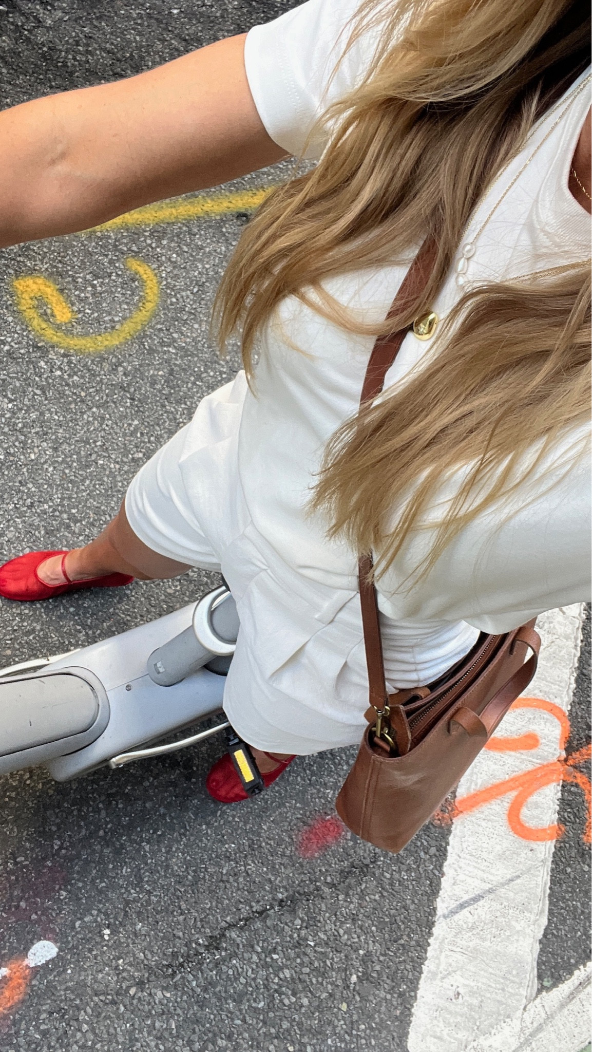 NYC summer outfit! 
Tee: runs TTS
Shorts: run TTS
Flats: run TTSS

#LTKStyleTip #LTKBeauty #LTKSeasonal