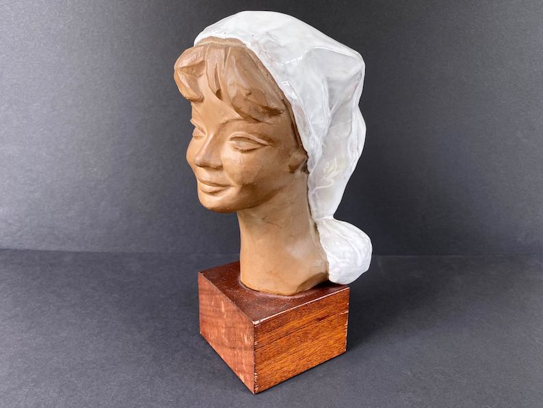 Mid Century Woman Head Bust Original Paul Serste Terra Cotta | Etsy | Etsy (US)