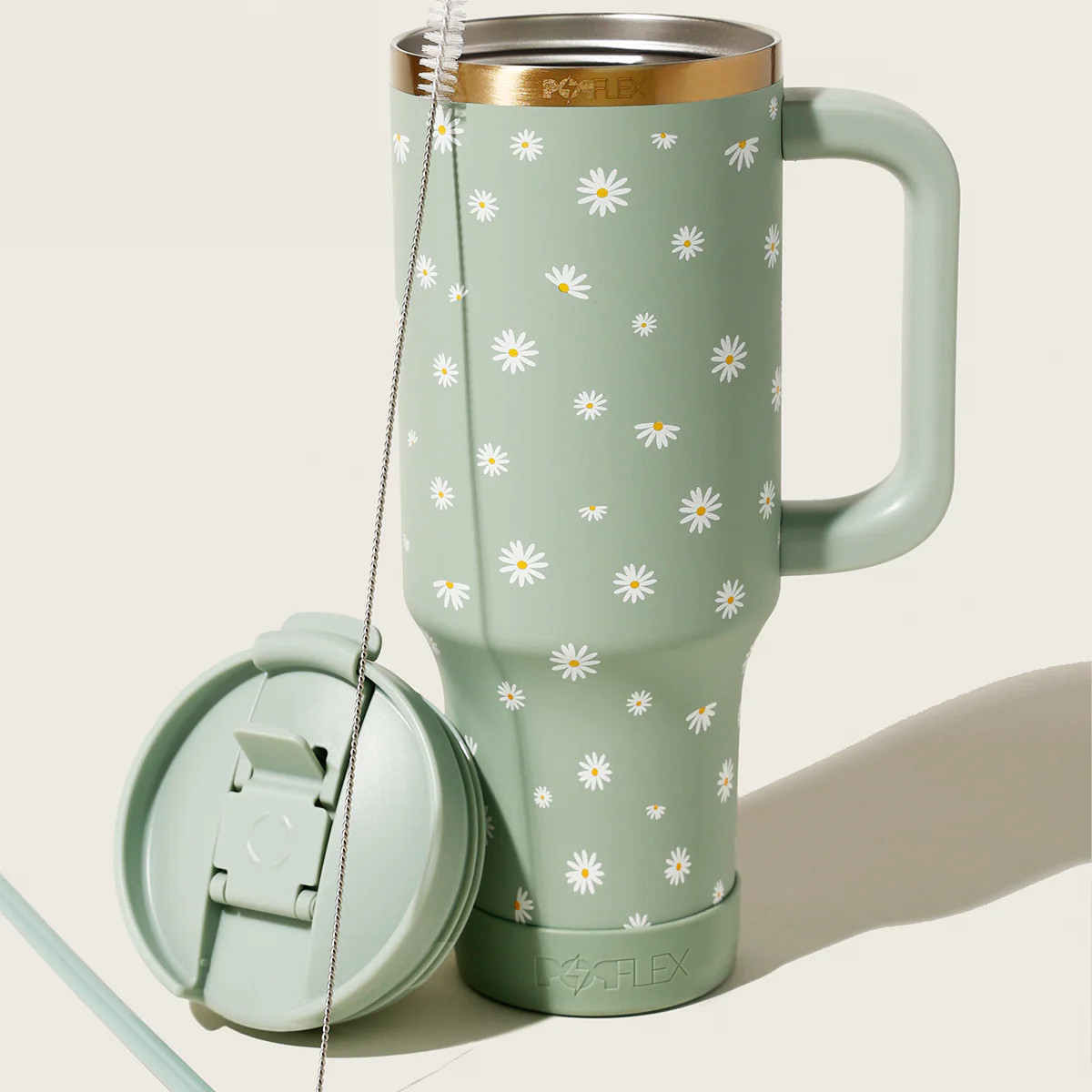 Roadtrip Tumbler 40 oz - Ditsy Daisy | POPFLEX