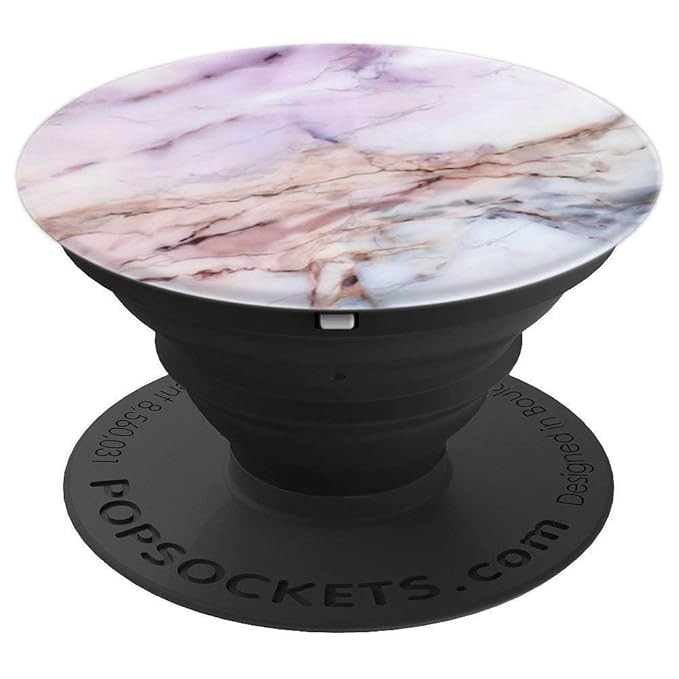 Pop Socket Marble - Purple White Pink Grey Marble Design - PopSockets Grip and Stand for Phones a... | Amazon (US)
