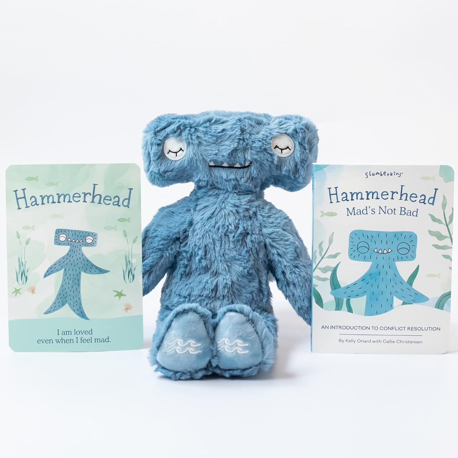 Slumberkins 14" Hammerhead Kin, Affirmation Card & Storybook Set | Promotes Conflict Resolution, ... | Amazon (US)