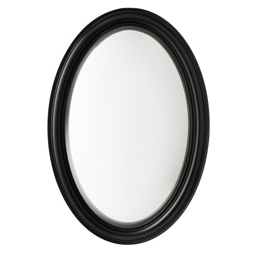 Williams Sonoma Home x Josh Young Oliver Convex Mirror, 23"" X 34"" X 3"", Ebony | Williams-Sonoma