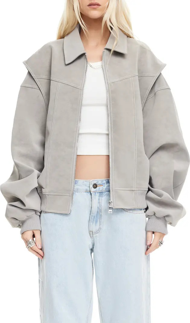 Vista Faux Suede Bomber Jacket | Nordstrom