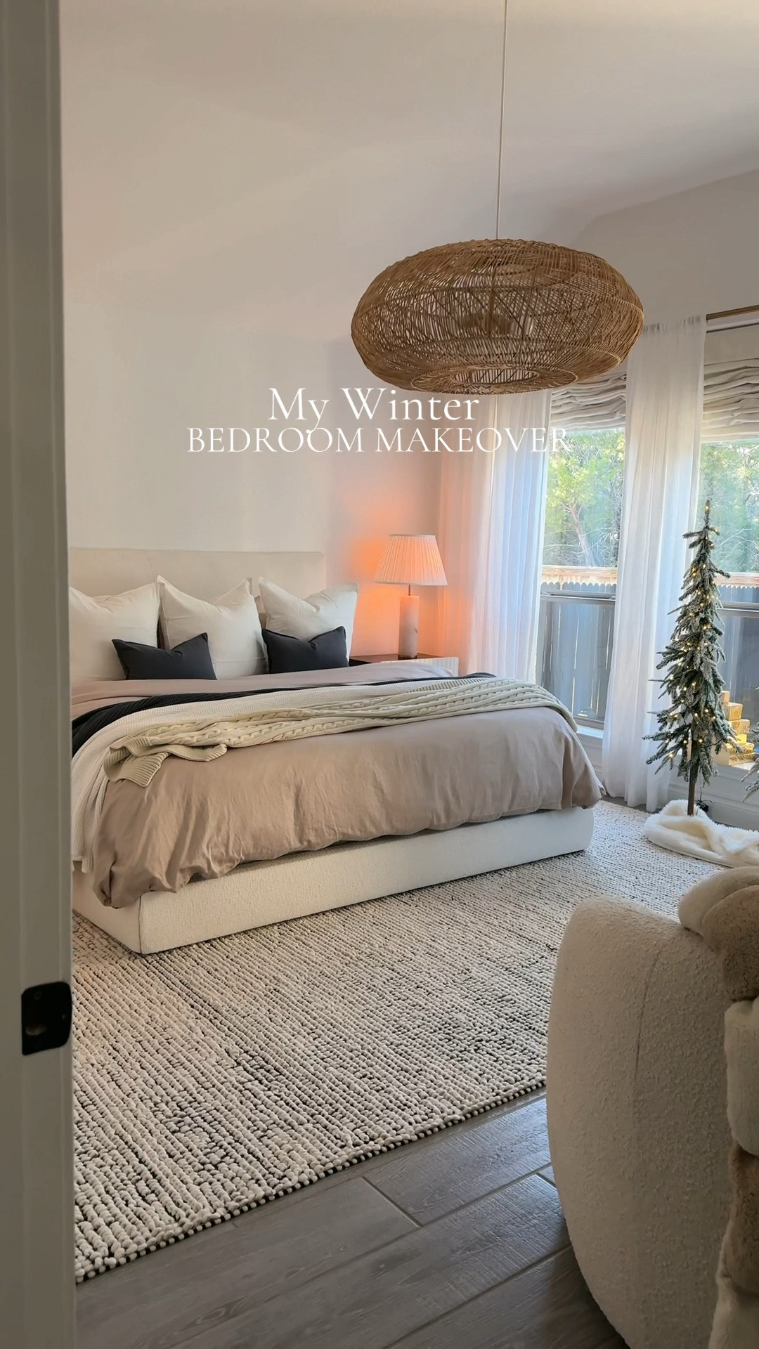 My winter bedroom makeover 

Bedding details
I used 2 duvet inserts to achieve the fluffiness

For the duvet cover and sheets I have the bundle from Brooklinen in color pebble. 

I layer 2 waffle blankets in color white and salte

And then I layered a a cable knot throw in ivory  #LTKHoliday 

#LTKHome #LTKSeasonal