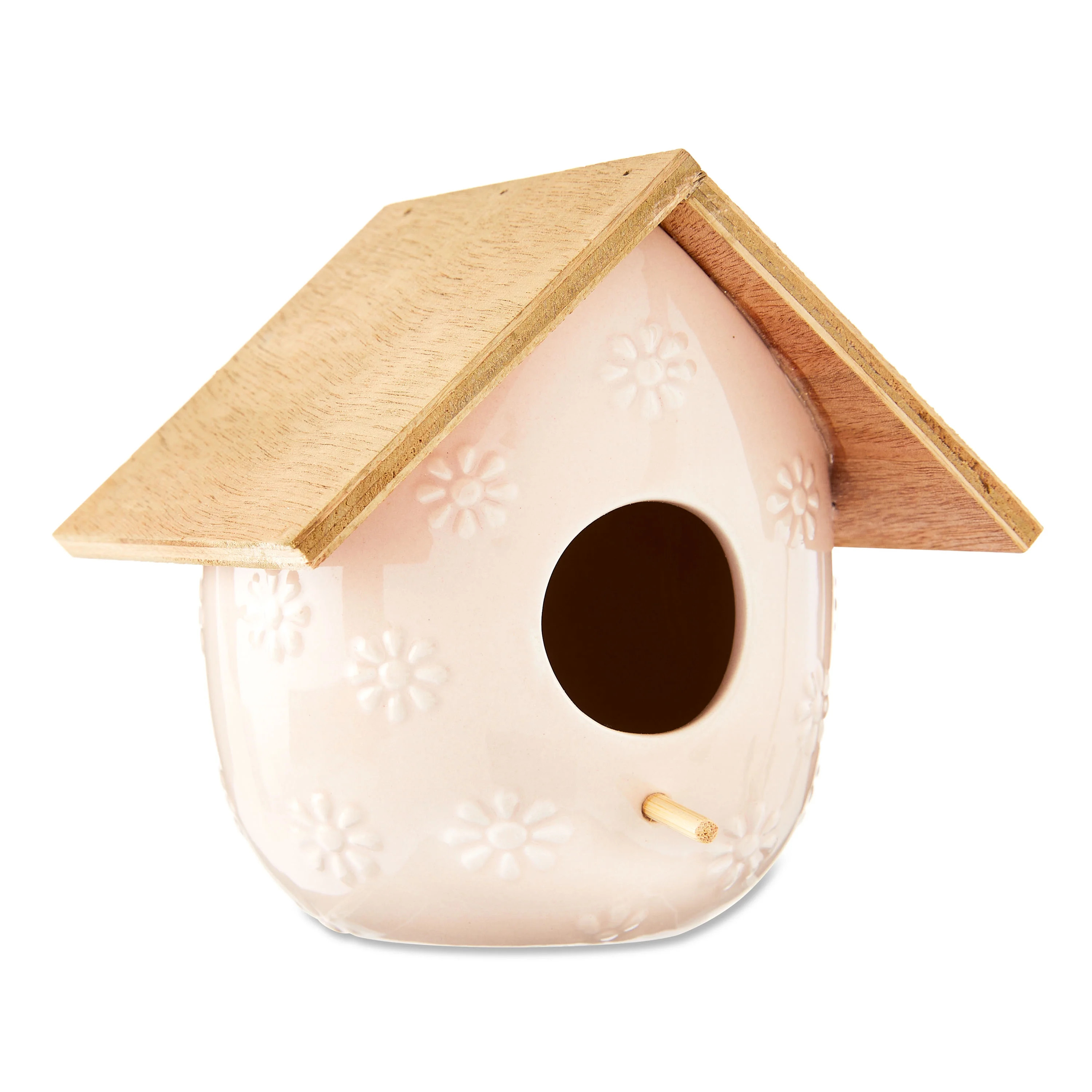 Way To Celebrate Small Ceramic Birdhouse Decoration, 5.5" - Walmart.com | Walmart (US)