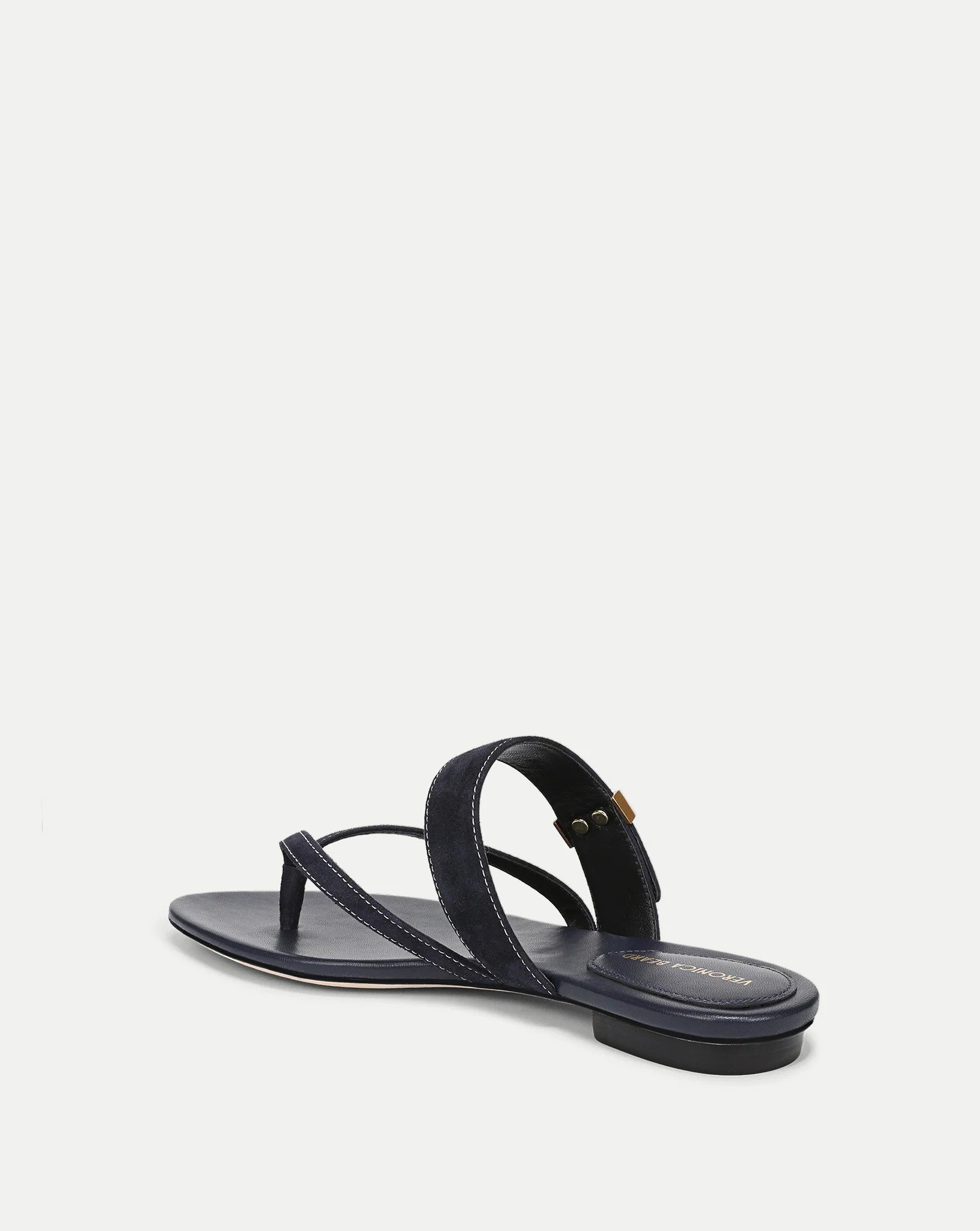 Salva Dash Flat Sandal in Navy | Veronica Beard | Veronica Beard