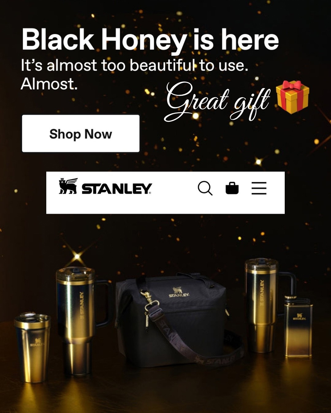 The new STANLEY Collection is available just in time for Holiday Gifting!! The gold looks like a Luxury Brand 🎁 

#LTKCyberWeek #LTKHoliday #LTKGiftGuide