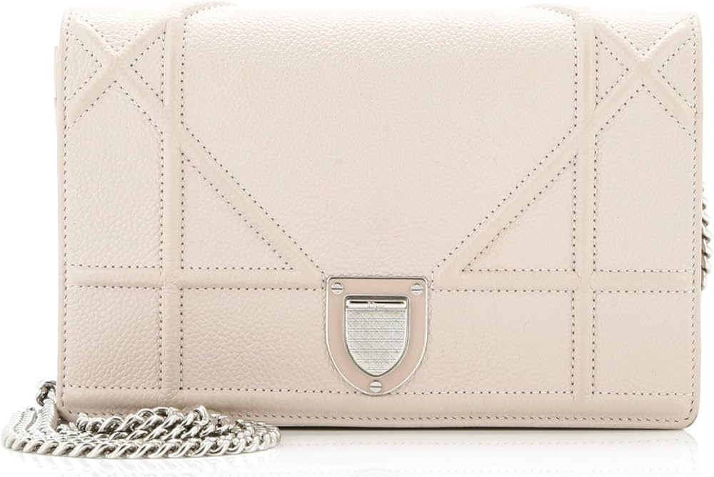 Amazon.com: Dior, Pre-Loved Diorama Flap Bag Grained Calfskin Mini, Neutral : Amazon Luxury | Amazon (US)