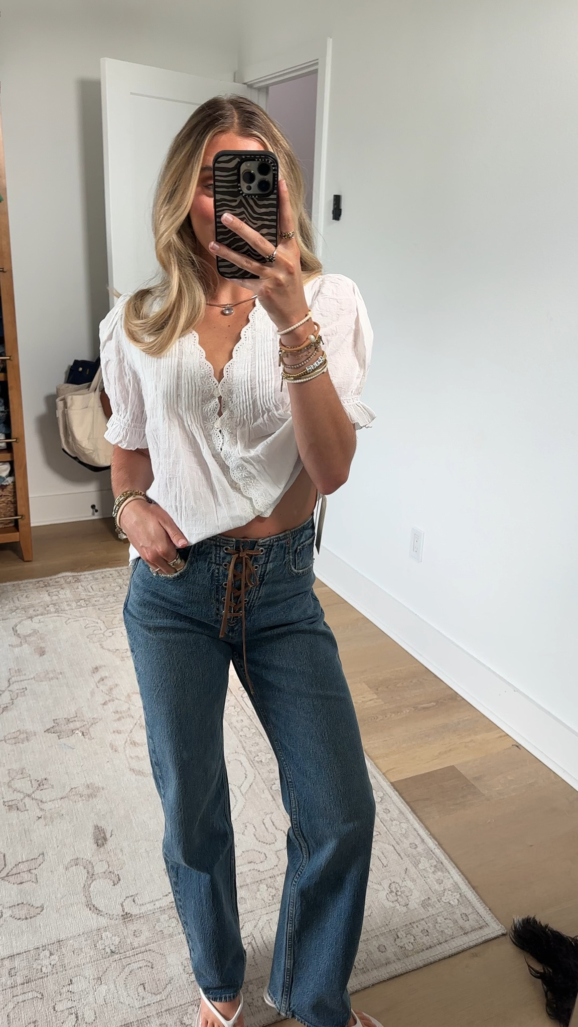 @abercrombie  size 24 High Rise 90s Relaxed Vegan Suede Lace Jean

Our classic 90s relaxed fit in a medium wash, with vegan suede lace-up detail and a clean hem. Features a high rise that is fitted at the waist through the seat to show off your best butt. Eases open through the thigh into a full-length, relaxed leg shape. Made from our Vintage Comfort Stretch fabric with structure and slight stretch

#LTKootd #LTKdayinmylife #LTKSeasonal