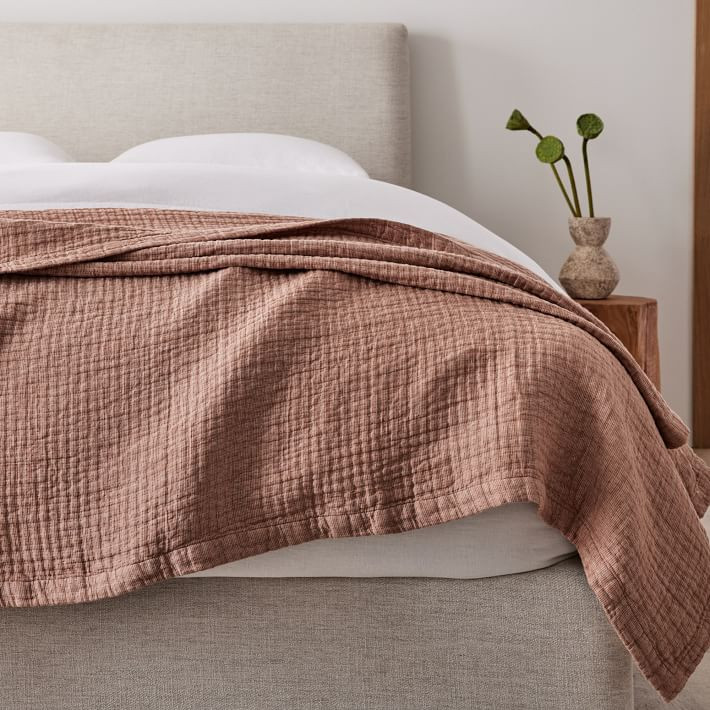 European Flax Linen Blanket | West Elm (US)