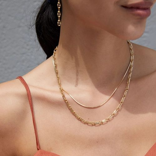 Edge Of Ember Chain Necklace Layering Set - Gold | Harvey Nichols (Global)