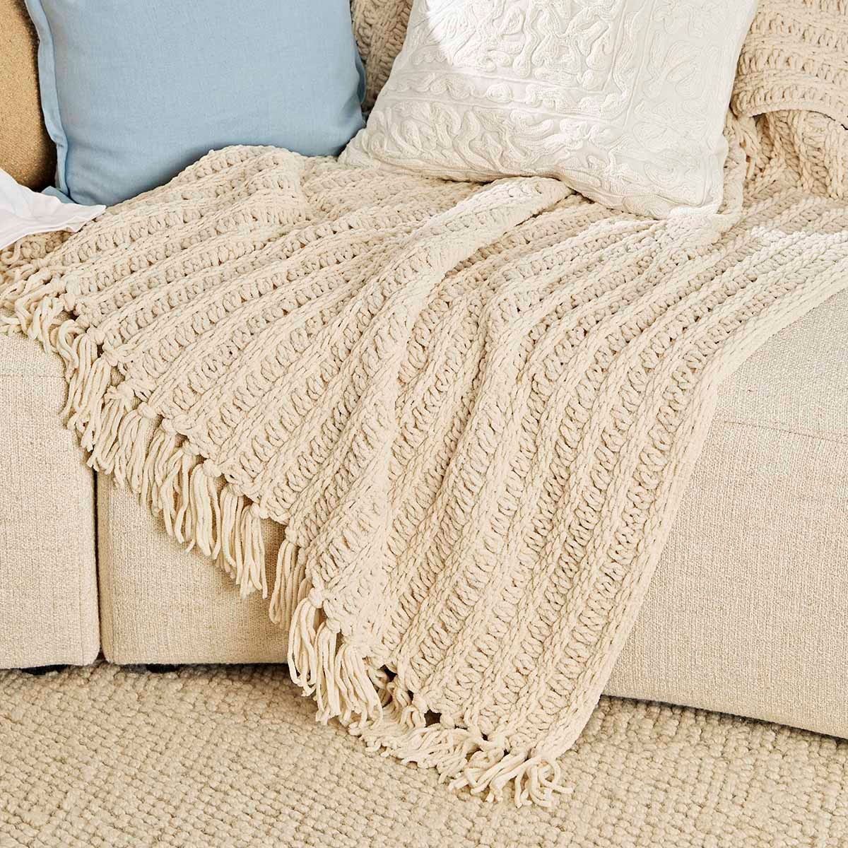Sofia Chenille Chunky Knit Throw | Pillow Talk AU