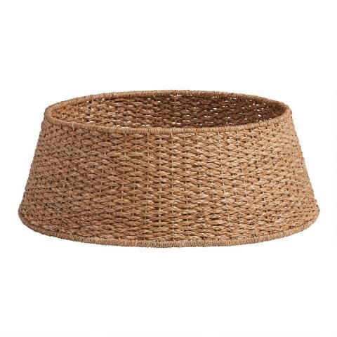 Natural Seagrass Woven Tree Collar | World Market