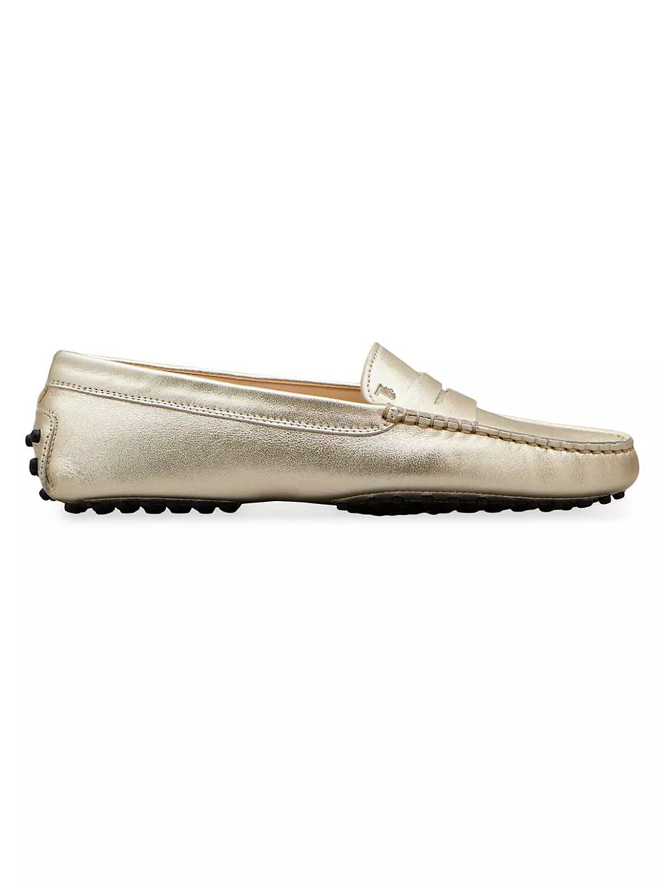Tod's Gommini Mocassino Metallic Leather Loafers | Saks Fifth Avenue