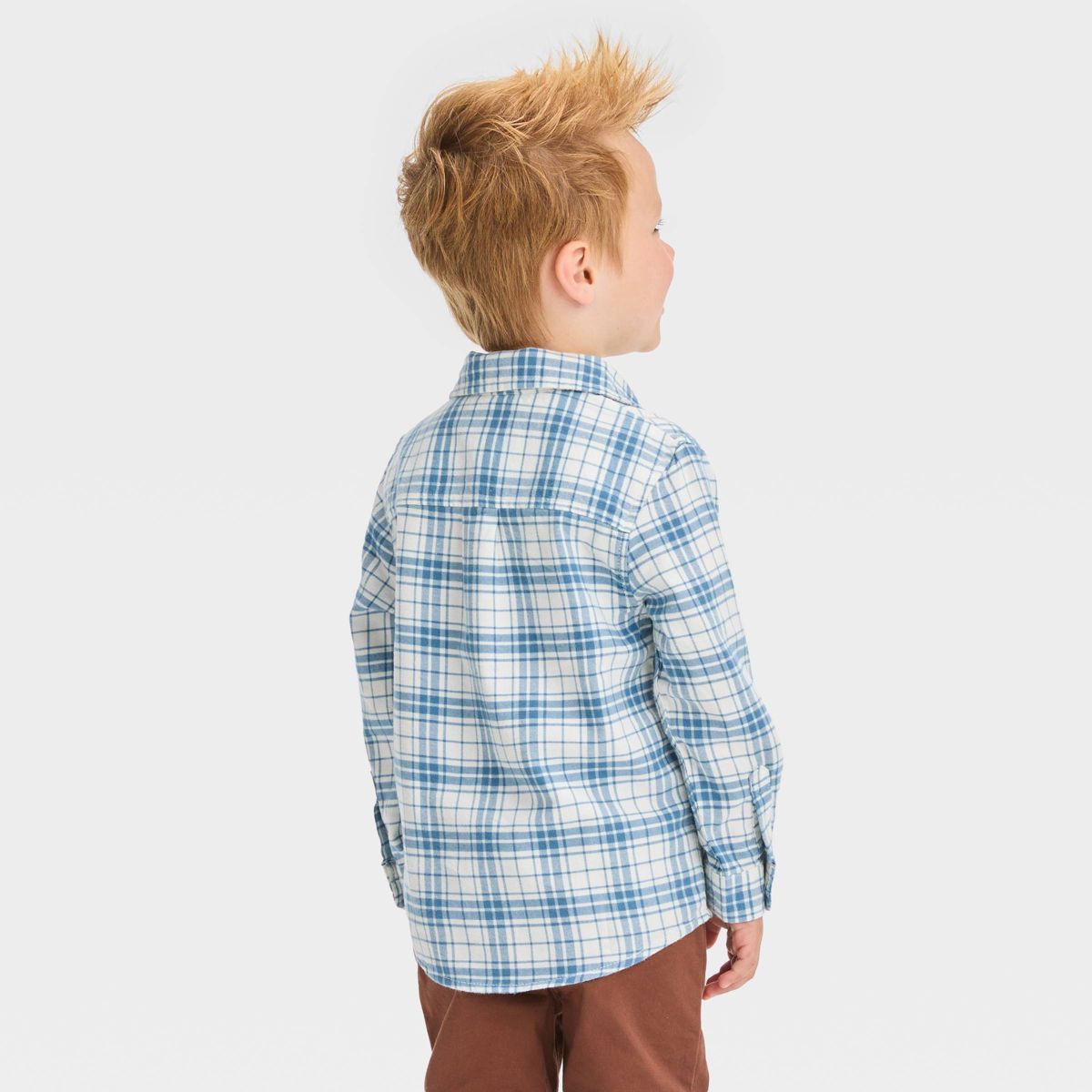 Toddler Boys' Long Sleeve Flannel Shirt - Cat & Jack™ | Target