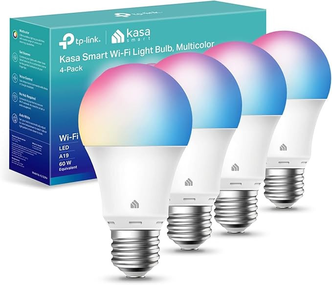 Kasa Smart Light Bulbs, Full Color Changing Dimmable Smart WiFi Bulbs Compatible with Alexa and G... | Amazon (US)