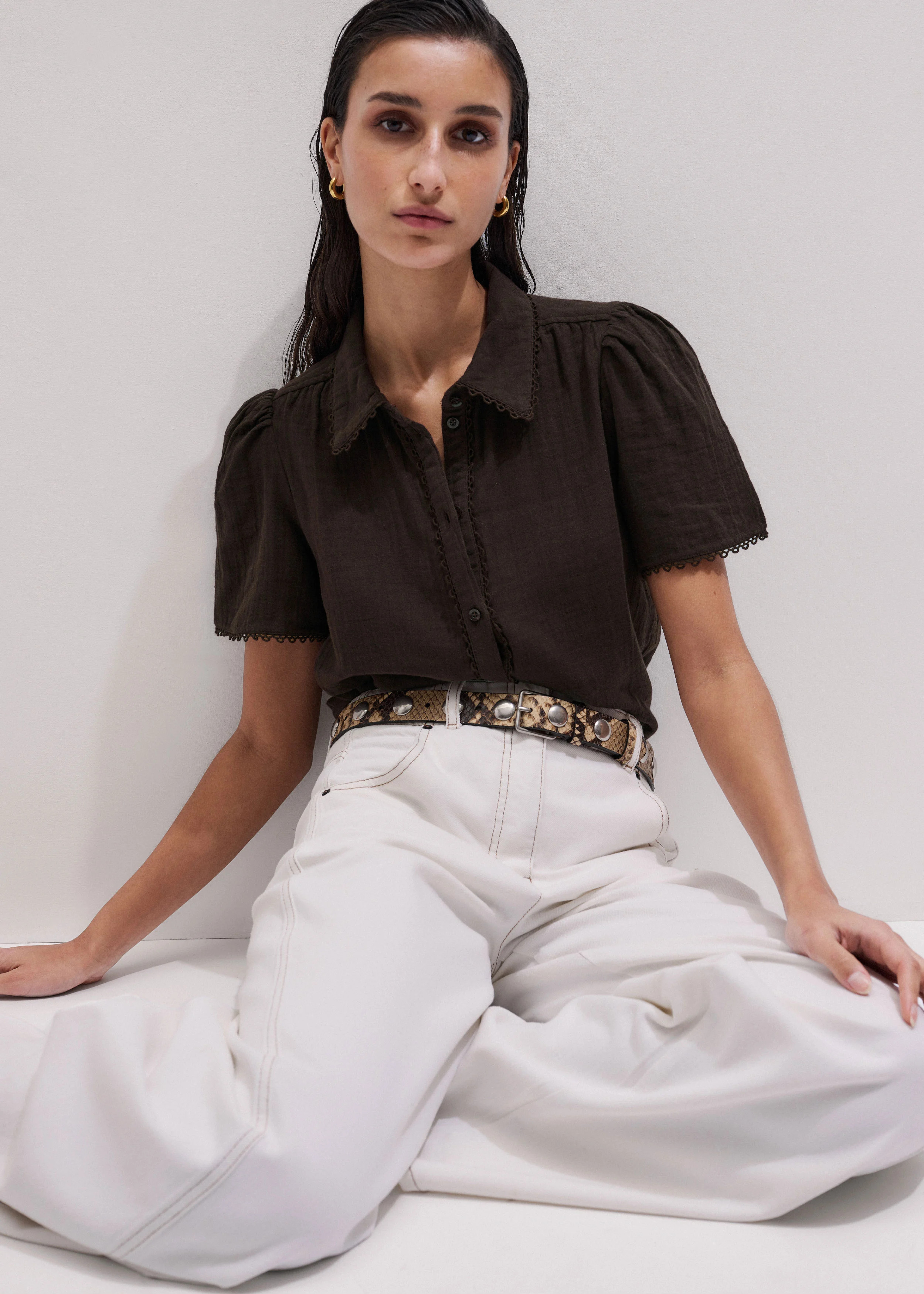 Summer Blouse Cotton Cheesecloth | ME+EM Global (Excluding US)