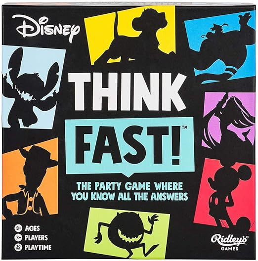 Ridley's Games: Think Fast! -Disney Edition | The Trivia Party Game Where You Know All The Answer... | Amazon (US)