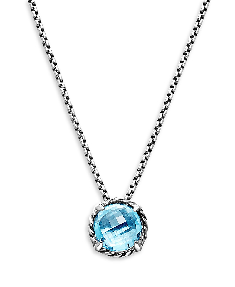 David Yurman Chatelaine Pendant Necklace with Blue Topaz | Bloomingdale's (US)