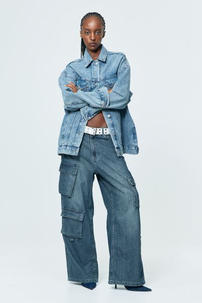 Wide High Cargo Jeans | H&M (US + CA)