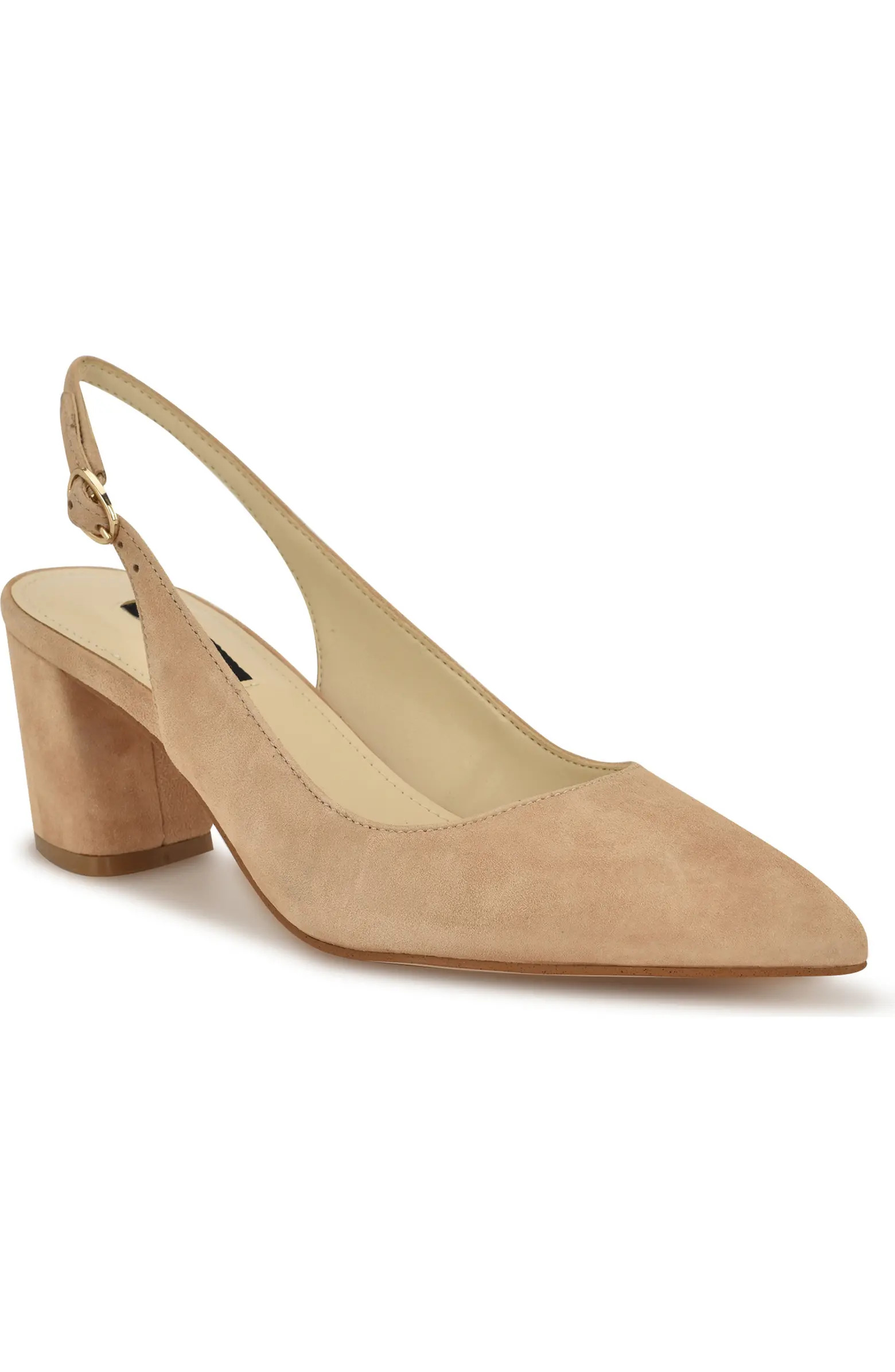 Nine West Kamsee Slingback Pointed Toe Pump (Women) | Nordstrom | Nordstrom