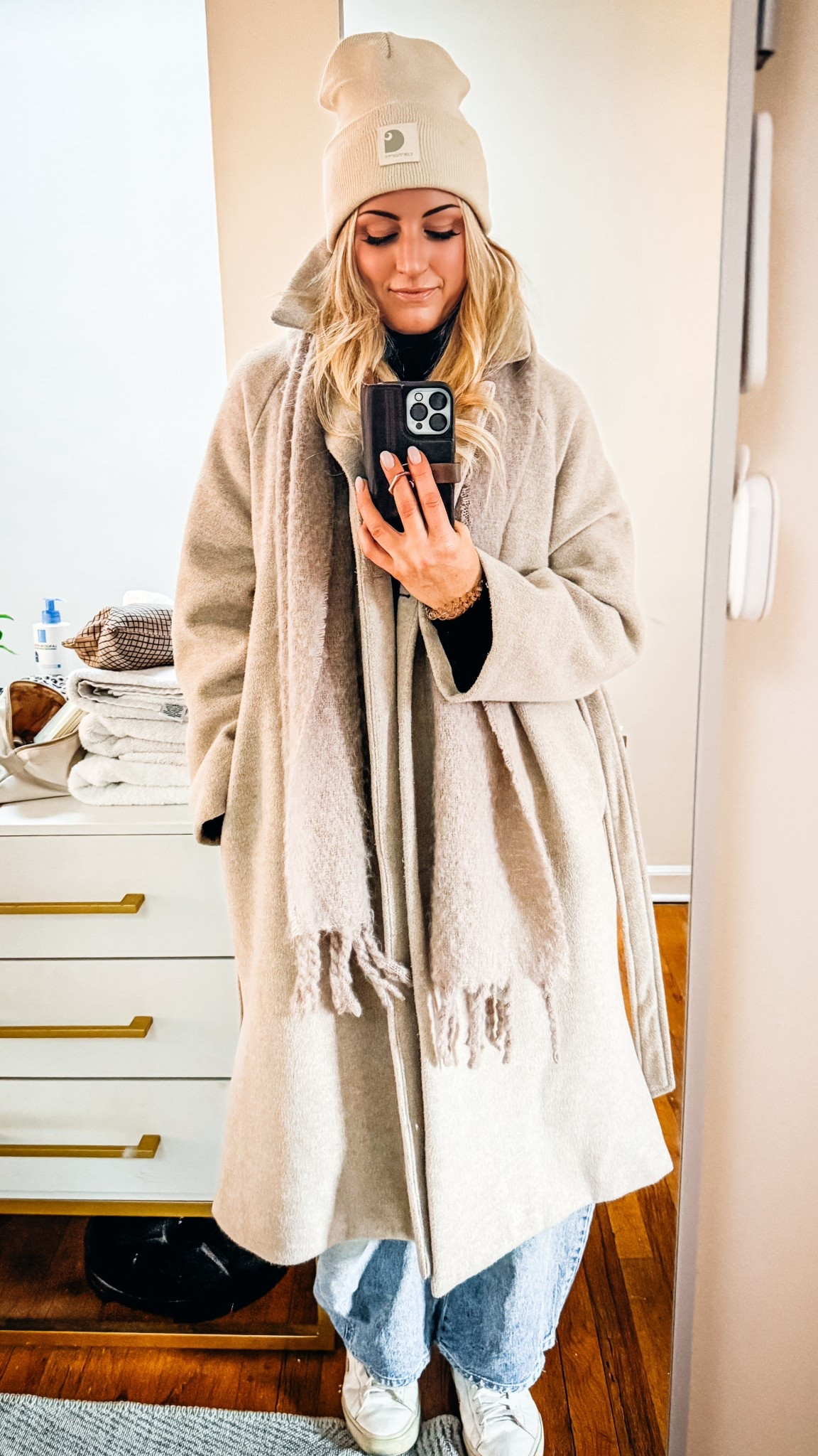 Staying warm in NYC! ♥️

#LTKOver40