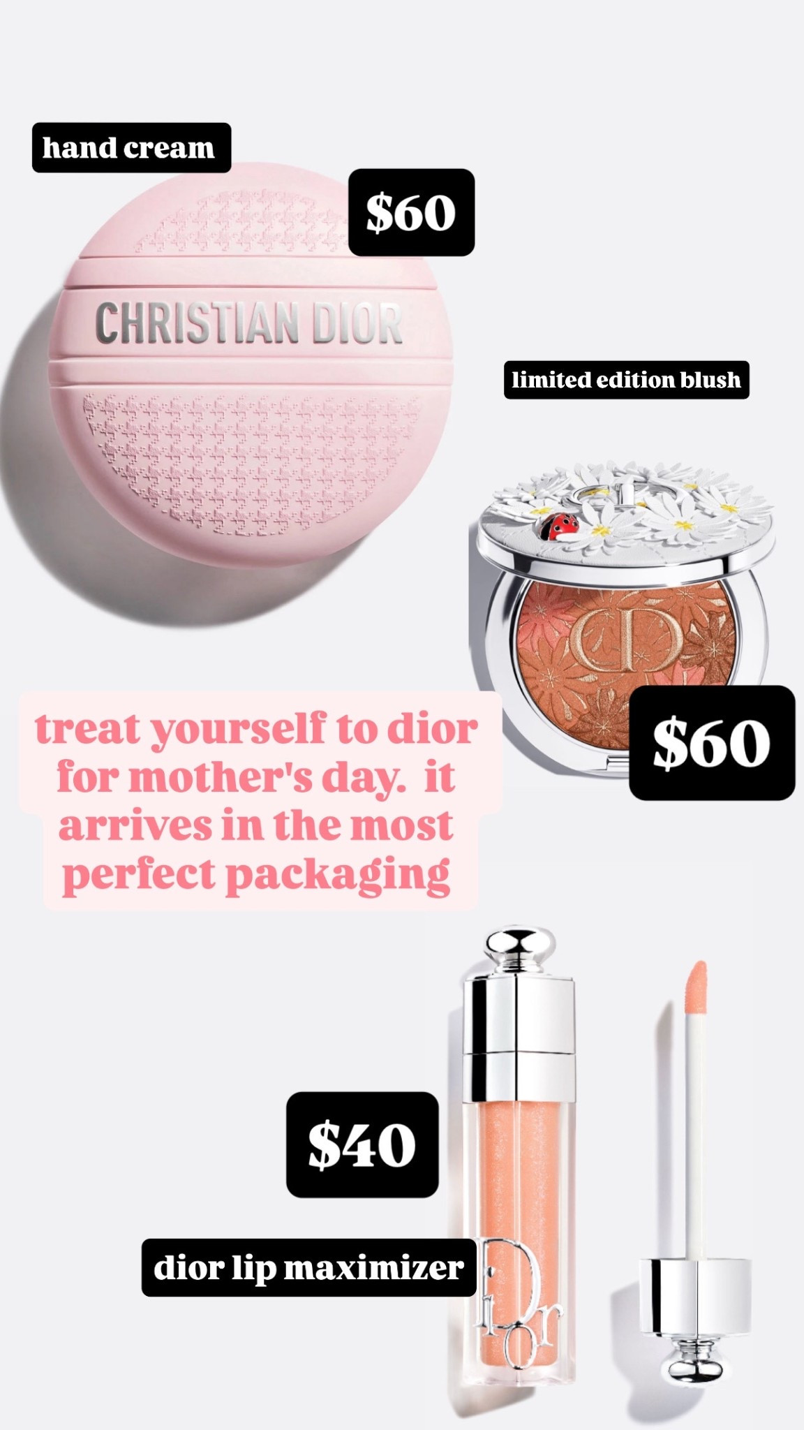 treat yourself to dior beauties.  these are limited editions that will sell out fast.  these are so nice to have in your purse.  arrives in the cuter collectible dior packaging!!

#LTKMothersDay