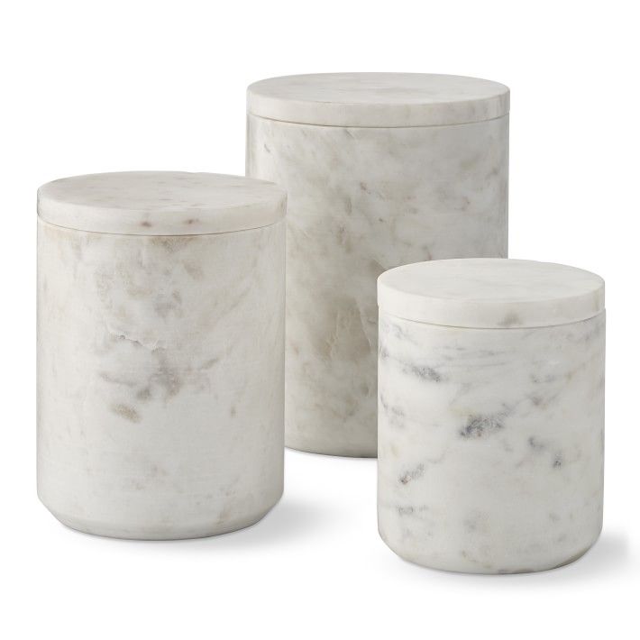Williams Sonoma Marble Canisters | Williams-Sonoma