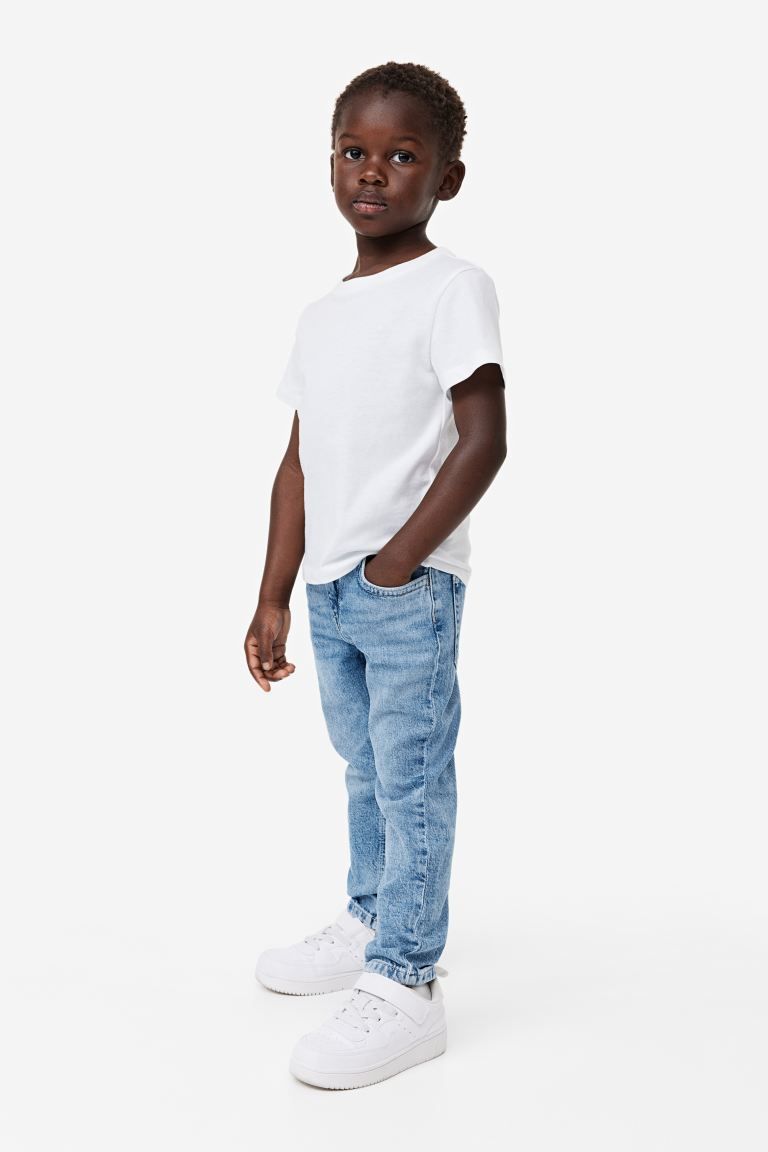 Relaxed Tapered Fit Jeans - Denim blue - Kids | H&M GB | H&M (UK, MY, IN, SG, PH, TW, HK)