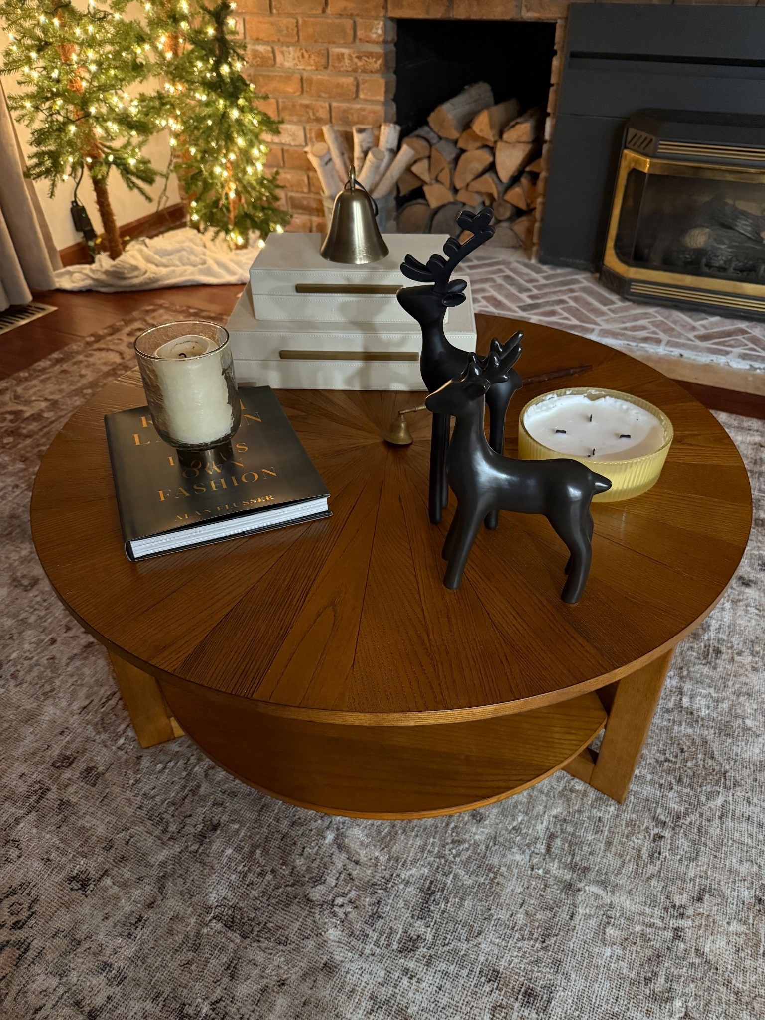Round coffee table. Ralph Lauren coffee table book. Decorative boxes  

#LTKSeasonal #LTKHoliday #LTKHome