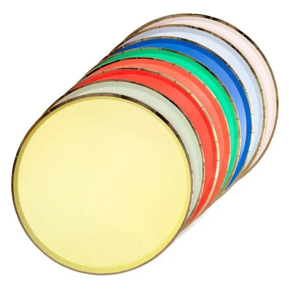 Rainbow Plates Set of 8 Meri Meri Party Palette Large Rainbow | Etsy | Etsy (US)