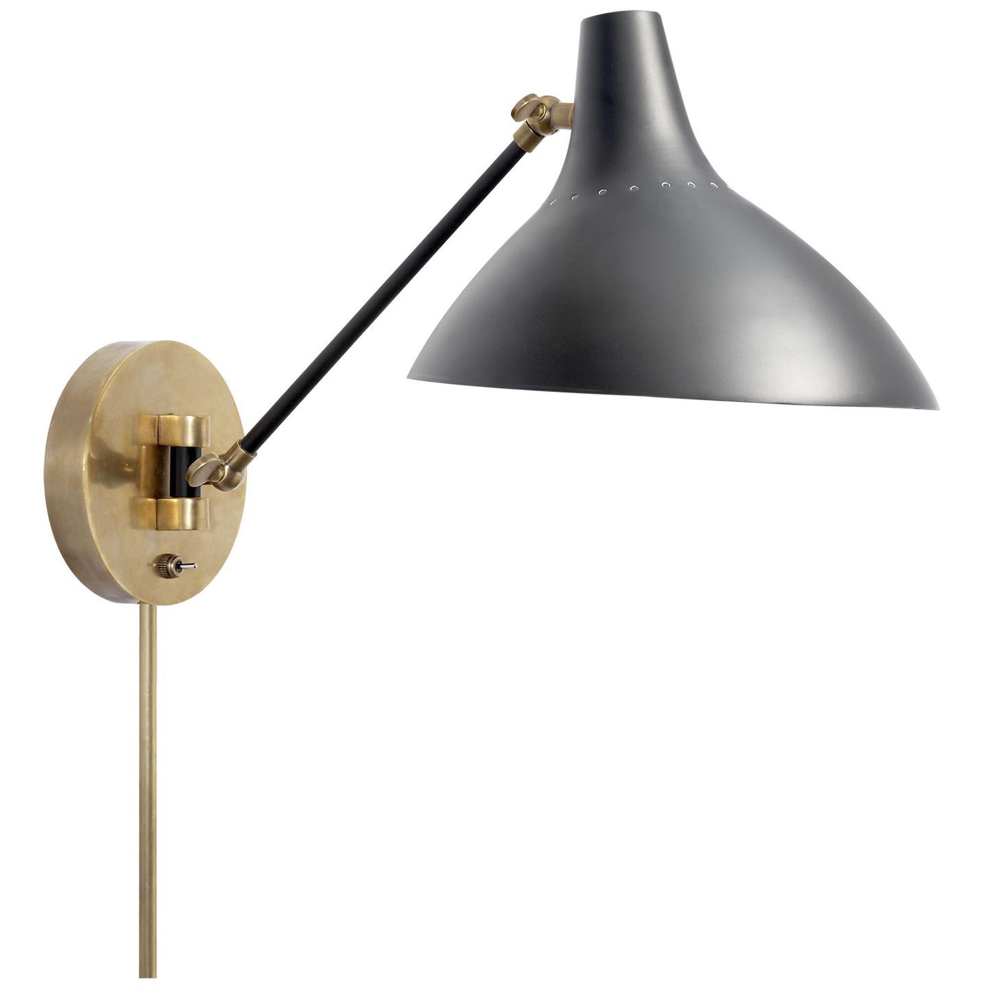 Aerin Charlton Wall Swing Lamp by Visual Comfort and Co. | Capitol Lighting 1800lighting.com