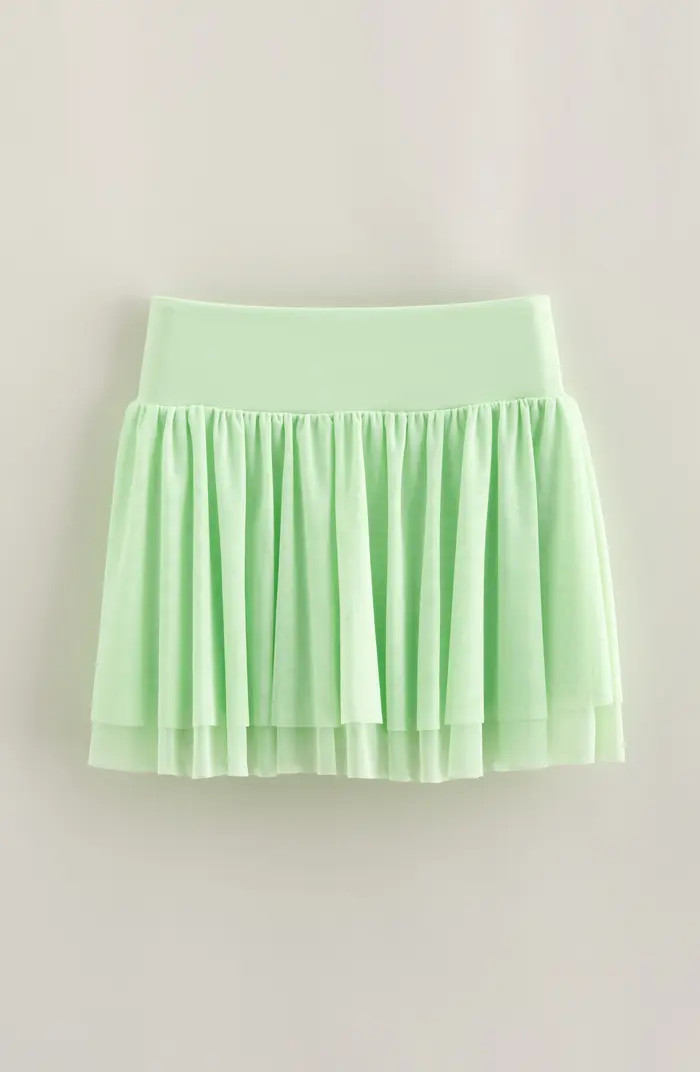 Kids' Baseline Layered Mesh Skort | Nordstrom