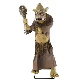 8 ft. Gruesome Grounds Giant-Sized Animated LED Tumble the Troll H11 | The Home Depot