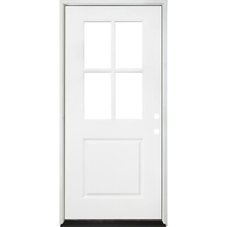 Steves & Sons Legacy Collection Customizable Fiberglass Prehung Front Door 552936 - The Home Depo... | The Home Depot