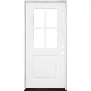 Steves & Sons Legacy Collection Customizable Fiberglass Prehung Front Door  552936 - The Home Depot