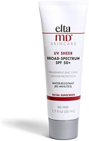 Amazon.com: EltaMD UV Sheer SPF 50+ Face and Body Sunscreen Lotion, Water Resistant Sunscreen wit... | Amazon (US)