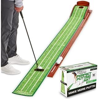 PERFECT PRACTICE Putting Mat - Indoor Golf Putting Green with 1/2 Hole Training for Mini Games & ... | Amazon (US)