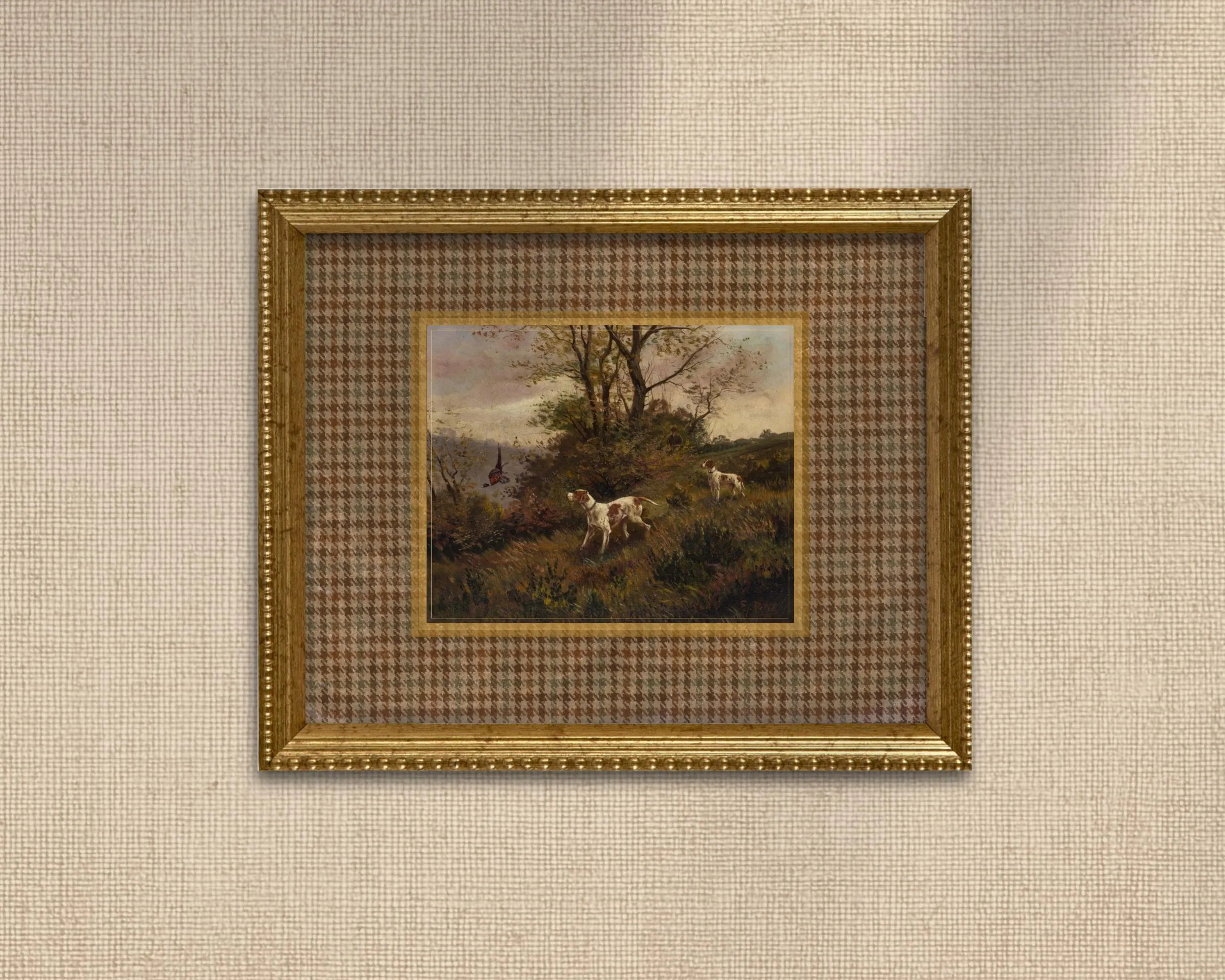 Autumn Hunt Framed Art – Vintage Hunting Dogs, Pheasants, Fall Decor | Etsy (Global)