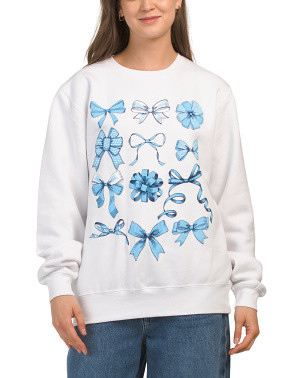 Bow Print Sweatshirt | Juniors | Marshalls | Marshalls