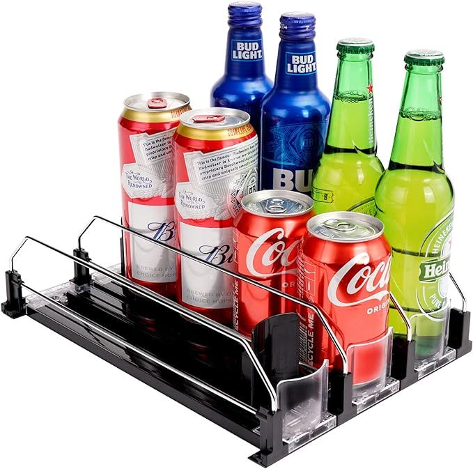 BingoHive Automatic Soda Can Organizer for Refrigerator Can Dispenser for Beer Soda Seltzer Drink... | Amazon (US)