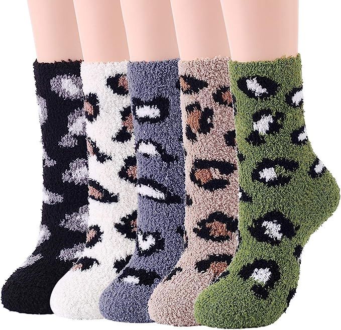 Zando Womens Fuzzy Socks Winter Slipper Socks Warm Fluffy Socks Cozy Fuzzy Socks Athletic Fleece ... | Amazon (US)