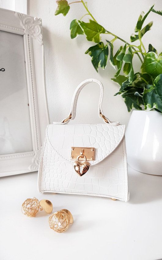 Sofia Micro Mini Bag in White | iKrush