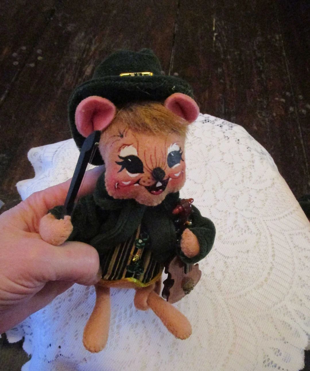 Annalee Mouse, Violin Player, St Patricks Day, Annalee Dolls, Vintage Annalee, Mouse Doll, Stuffe... | Etsy (US)