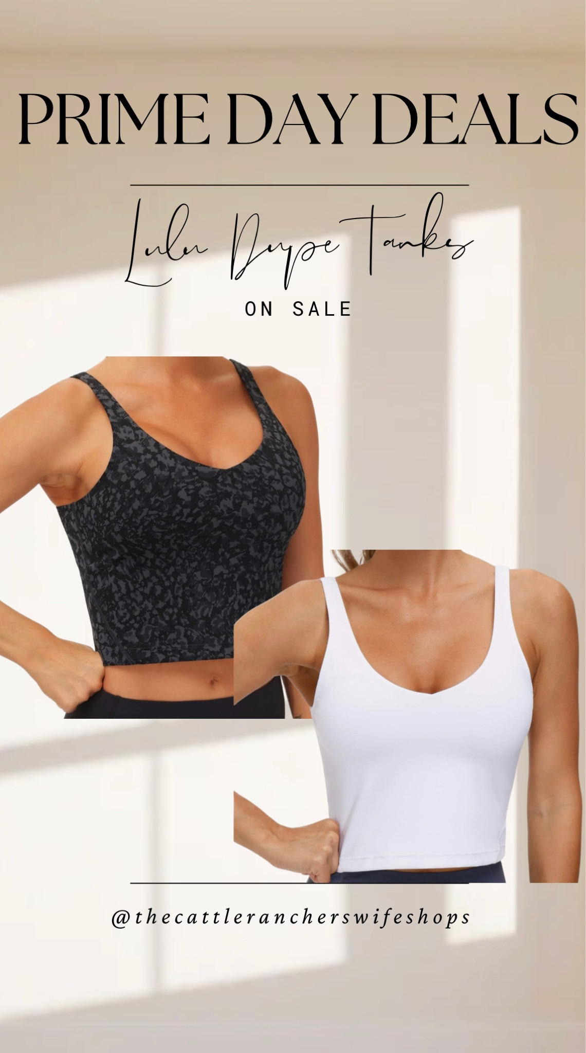 My fave Lulu dupe tanks are on sale in lots of colors and sizes! Grab your favorites now! These are so comfy, I'm fit true to size unless you're busty, size up! I have a video on my LTK as well! 

#LTKU #LTKsalealert #LTKActive